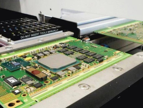 Circuit board testing equipment for electronics manufacturing and quality control.