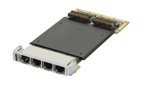 Ethernet communication module for industrial automation systems.