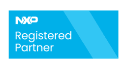 NXP Registered Partner badge showcasing collaboration and expertise.