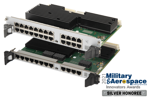 High-performance ComEth4000e network switch for industrial Ethernet applications.